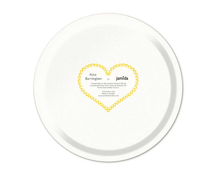 CHEESE YELLOW ROUND TRAY
