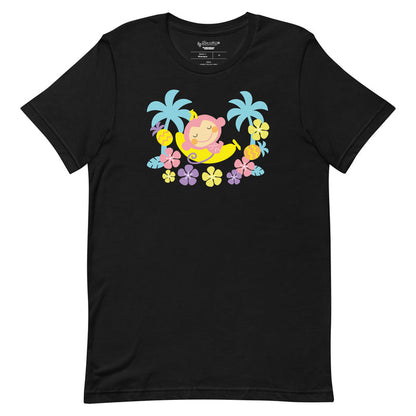 Chi Chai Monchan Tropical Paradise Tee Apparel Printful Black XS
