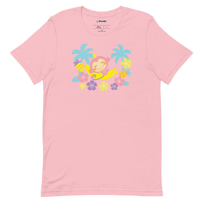 Chi Chai Monchan Tropical Paradise Tee Apparel Printful Pink S