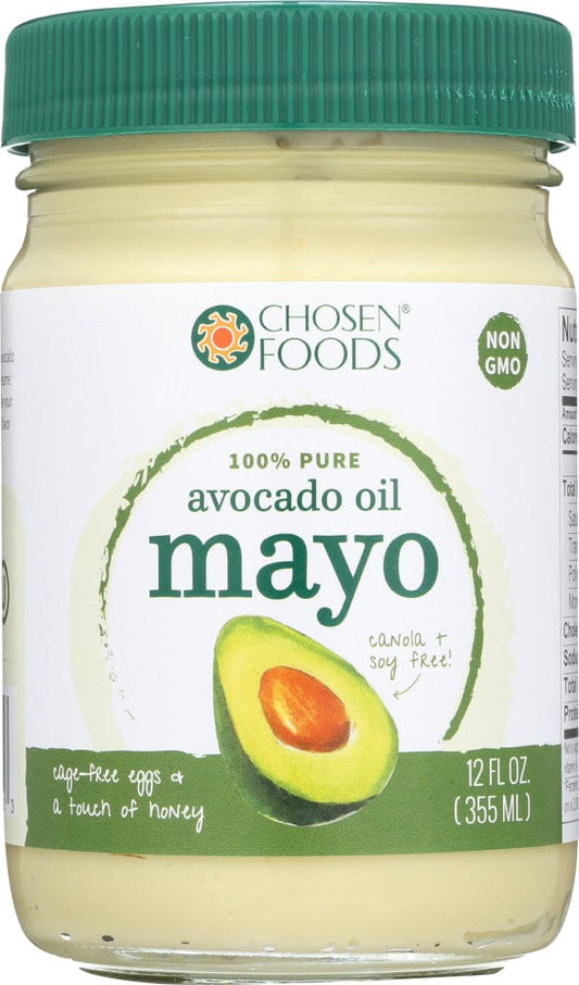 CHOSEN FOODS: 100% Pure Avocado Oil Mayo, 12 oz CHOSEN FOODS