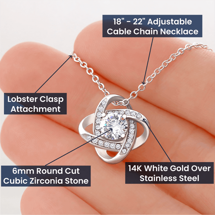 Christmas Gift For Girlfriend, The Love Knot Necklace: You're My Favorite!