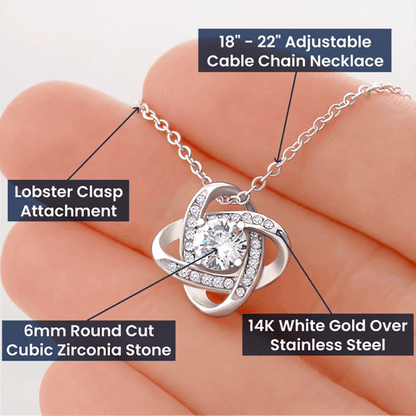 Christmas Gift For Girlfriend, The Love Knot Necklace: You're My Favorite!