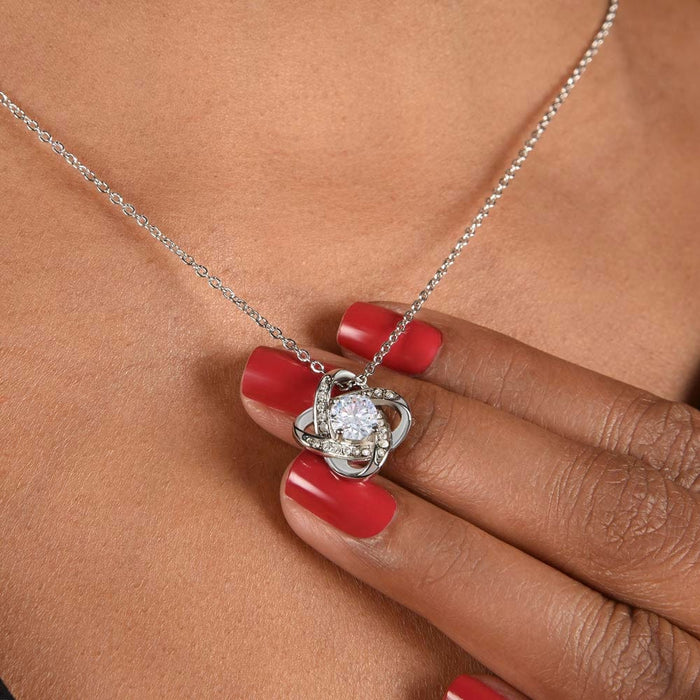 Christmas Gift For Girlfriend, The Love Knot Necklace: You're My Favorite!