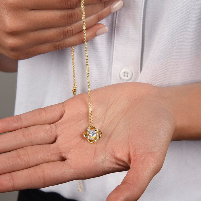 Christmas Gift For Girlfriend, The Love Knot Necklace: You're My Favorite!