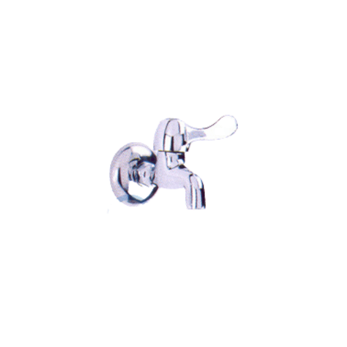 Chrome Tap Bib, Quarter Turn, 1/2" - HUAY1007 MEGA