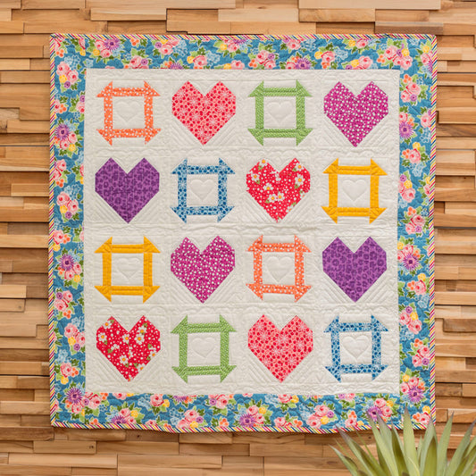 Churning Hearts Wallhanging (Downloadable Pattern)