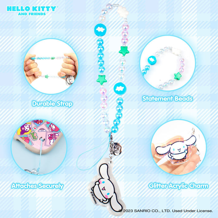 Cinnamoroll Beaded Charm Mobile Phone Wrist Strap Accessory HAMEE