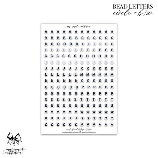 Circle Bead Letters
