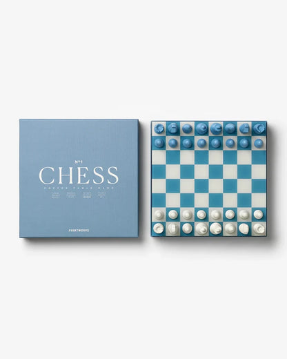 CLASSIC- CHESS, DUSTY BLUE