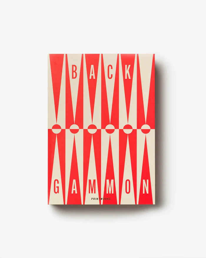 CLASSIC-ART OF BACKGAMMON, RED/CREAM