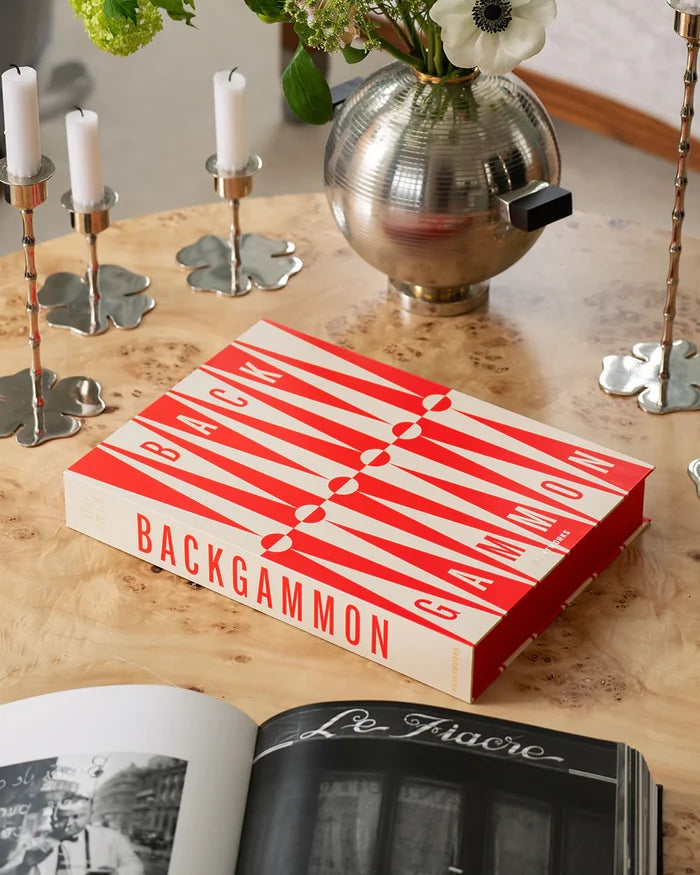 CLASSIC-ART OF BACKGAMMON, RED/CREAM