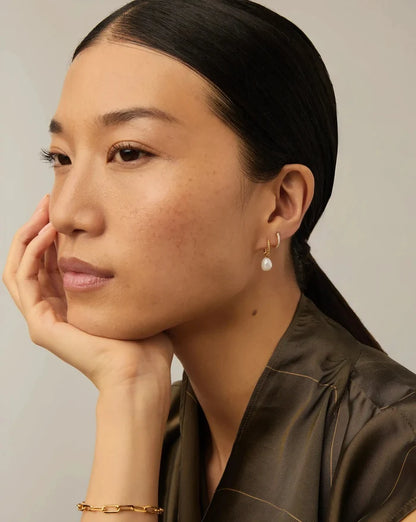 Classic Pave Huggies | 18ct Gold Vermeil/Cubic Zirconia Earrings Missoma