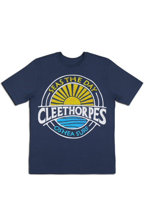 Cleethorpes Seas The Day -Navy T-Shirt