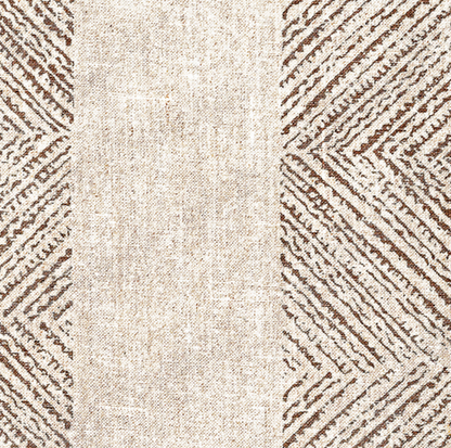 Clipperton Stripe Pillow Cover in Brown on Natural, Thibaut Pillows