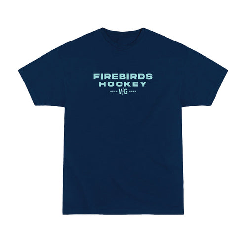 Coachella Valley Firebirds VGHC Firebirds Hockey Navy Tee