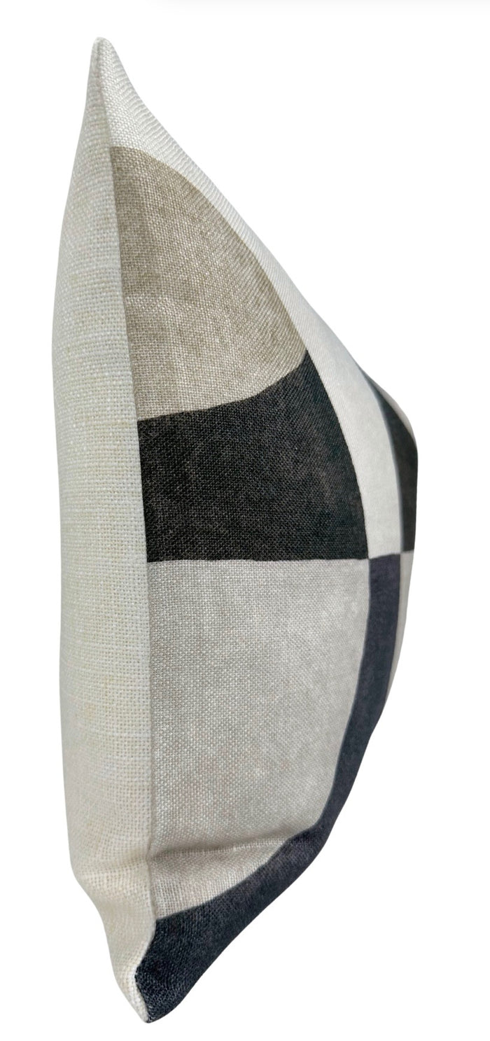 Colonnade Pillow Cover in Onyx, Kelly Wearstler Textiles