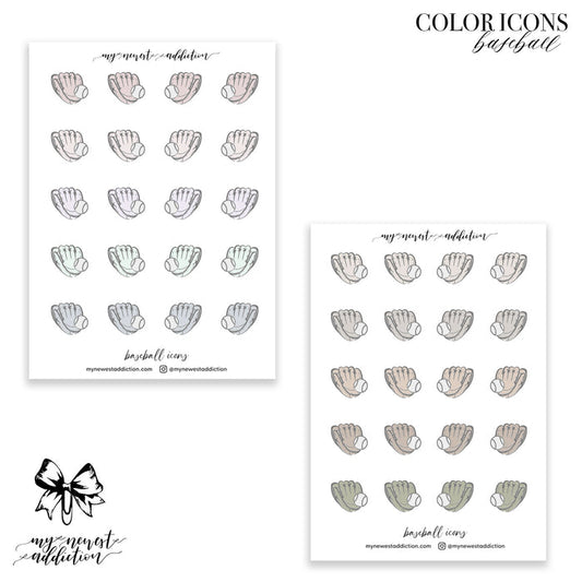COLOR ICONS | BASEBALL