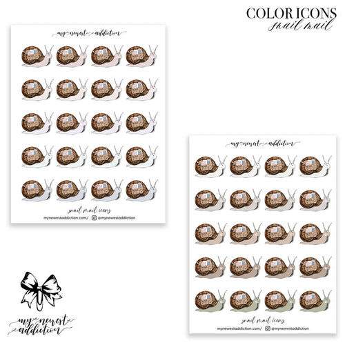 COLOR ICONS | SNAIL MAIL