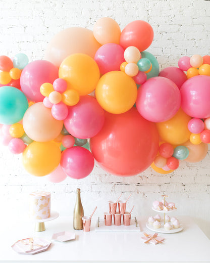 Colorful Bloom - Backdrop Balloon Garland Install Piece