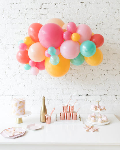 Colorful Bloom - Backdrop Balloon Garland Install Piece