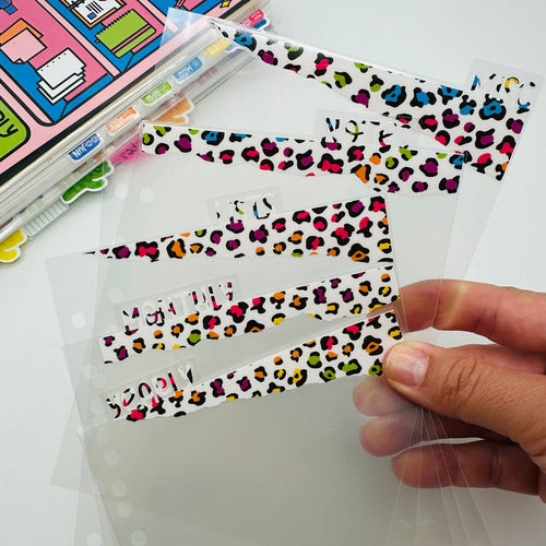 Colorful Leopard Dividers - TOP TABS