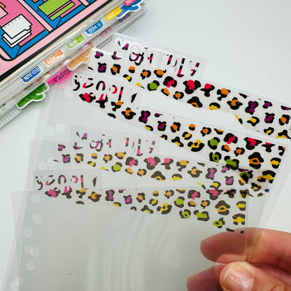 Colorful Leopard Dividers - TOP TABS