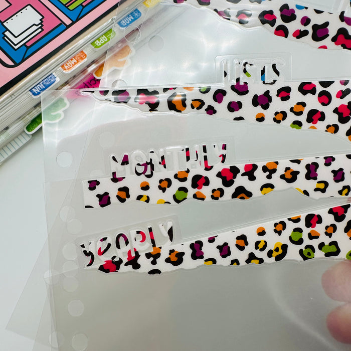 Colorful Leopard Dividers - TOP TABS