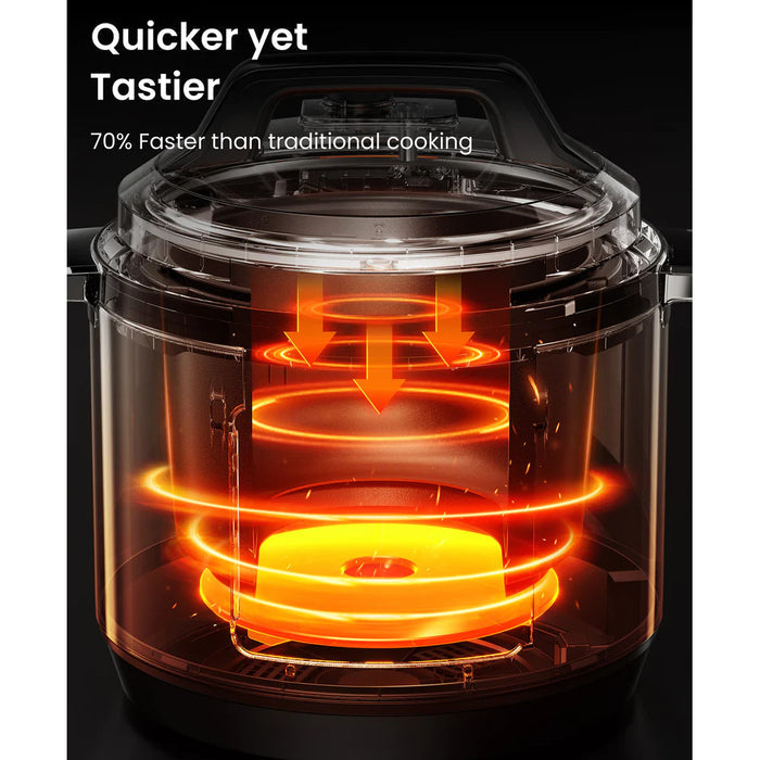 COMFEE CPC80D7ASB 8 Qt Electric Pressure Cooker - Blemished package with full warranty