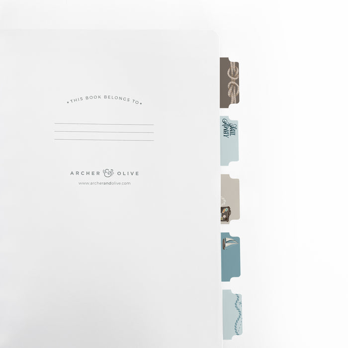 Compass: Printable Planner Tabs - Archer and Olive
