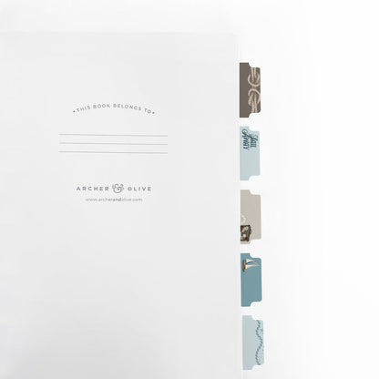 Compass: Printable Planner Tabs - Archer and Olive