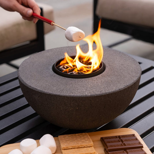 Concrete Semi-Round Fire Pit (Ships June 15th) - City Bonfires