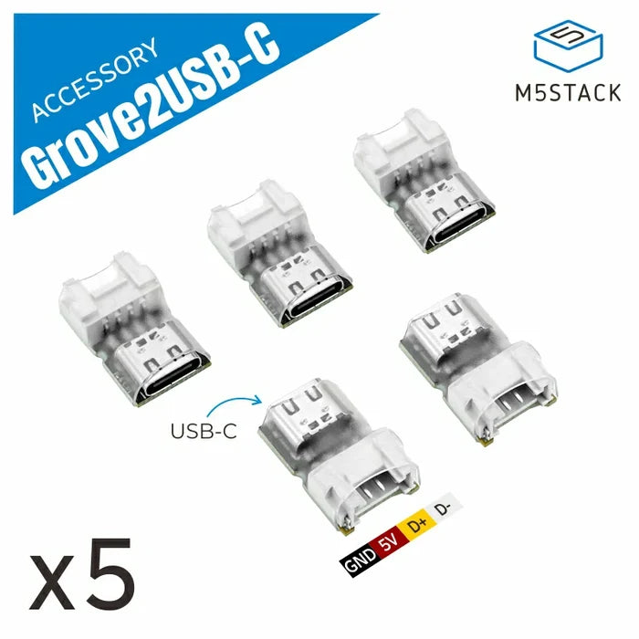 Connector Grove to USB-C (5pcs) - m5stack-store