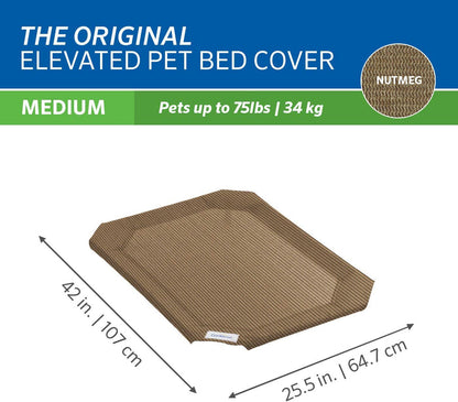 Coolaroo Replacement Cover The Original Elevated Pet Bed By Coolaroo Medium Nutmeg