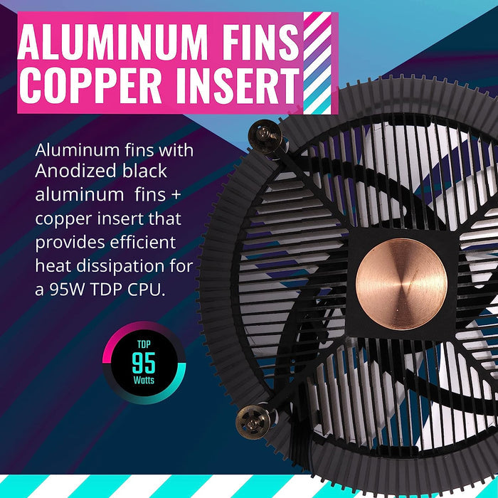 Cooler Master i71C RGB Intel Low-Profile CPU Air Cooler ?RRI71C20PCR1