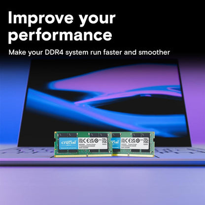 Crucial CT2K8G4SFS824A 16GB Kit 8GBx2 DDR4 2400 MTPS SRx8 SODIMM 260Pin Memory