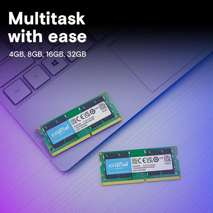 Crucial CT2K8G4SFS824A 16GB Kit 8GBx2 DDR4 2400 MTPS SRx8 SODIMM 260Pin Memory