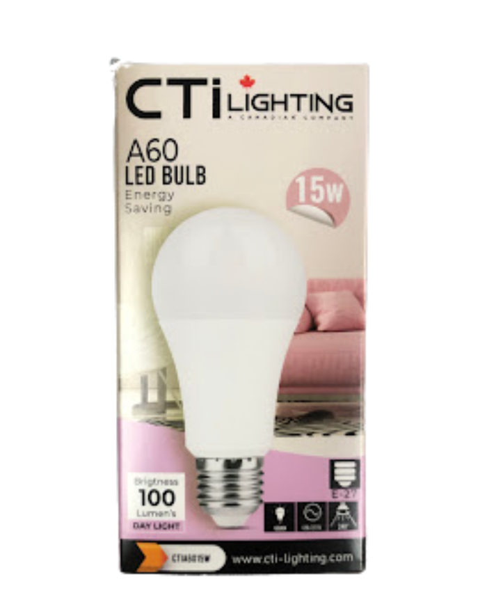 CTI A60 LED LIGHT BULB Long-lasting, eco-friendly LED design-CTIA6015W ebuystt