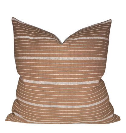 Cusco Stripe Pillow Cover in Terracotta