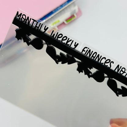 Custom Leaf Border Dividers - TOP TABS