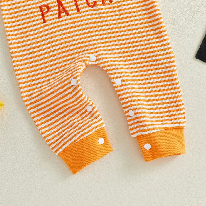 CUTEST PUMPKIN IN THE PATCH Striped Jumpsuit
