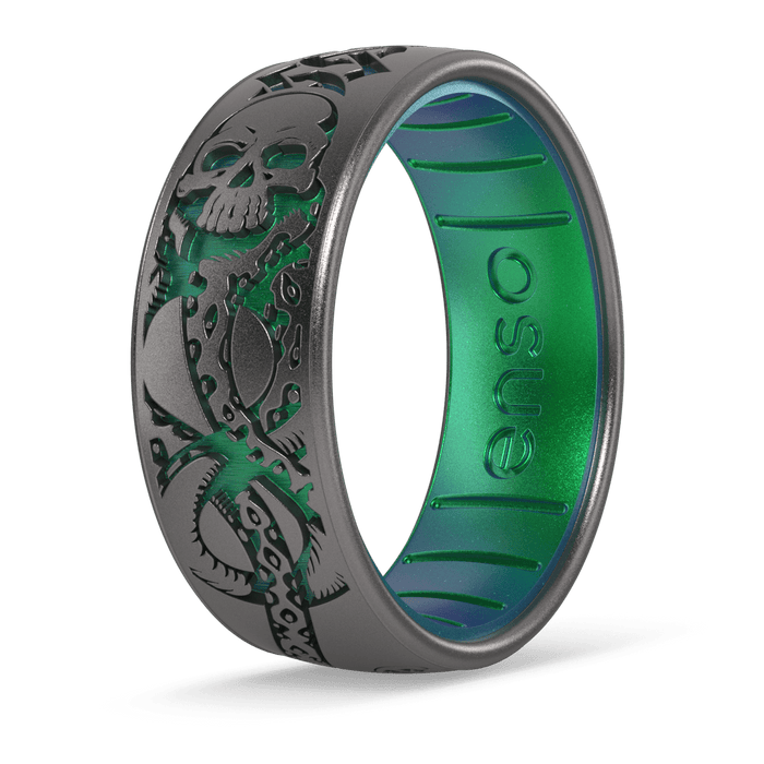 Harry Potter Silicone Ring - Dark Mark - Platinum/Dragon