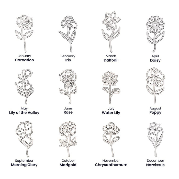 Daughter-in-Law Gift, Flower Name Necklace: The Most Beautiful Flower