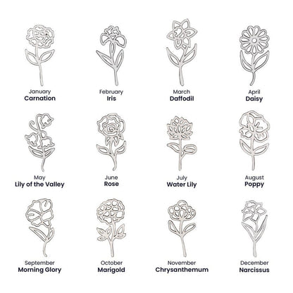 Daughter-in-Law Gift, Flower Name Necklace: The Most Beautiful Flower