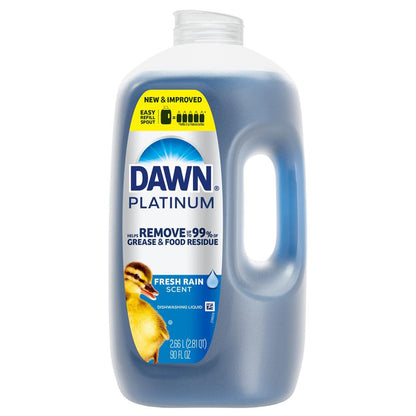 Dawn Platinum Dishwashing Liquid Fresh Rain Scent 2.66 L / 90 oz- 514698 ebuystt