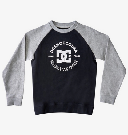 Dc Boys Star Pilot Sweatshirt - Black/Grey Heather