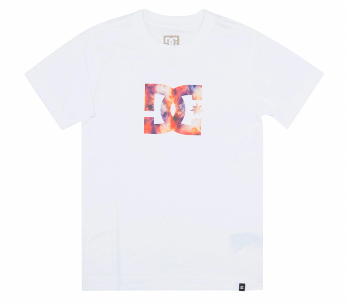 Dc Shoes Star Fill Short Sleeve T-Shirt White Red Lilac Kids