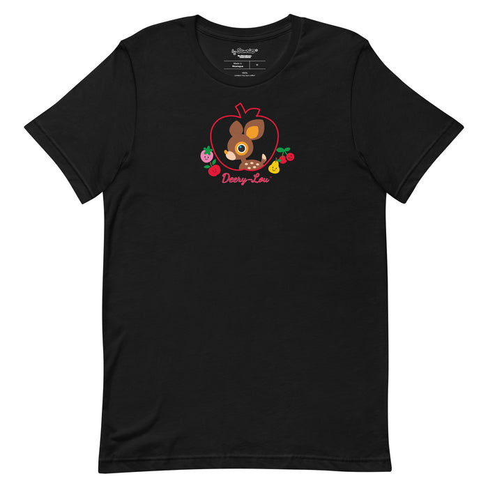 Deery-Lou Sweet Apple Tee Apparel Printful Black XS
