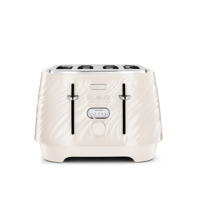 De’Longhi Ballerina Seta 4-Slice Toaster – Cream