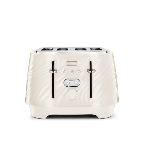 De’Longhi Ballerina Seta 4-Slice Toaster – Cream