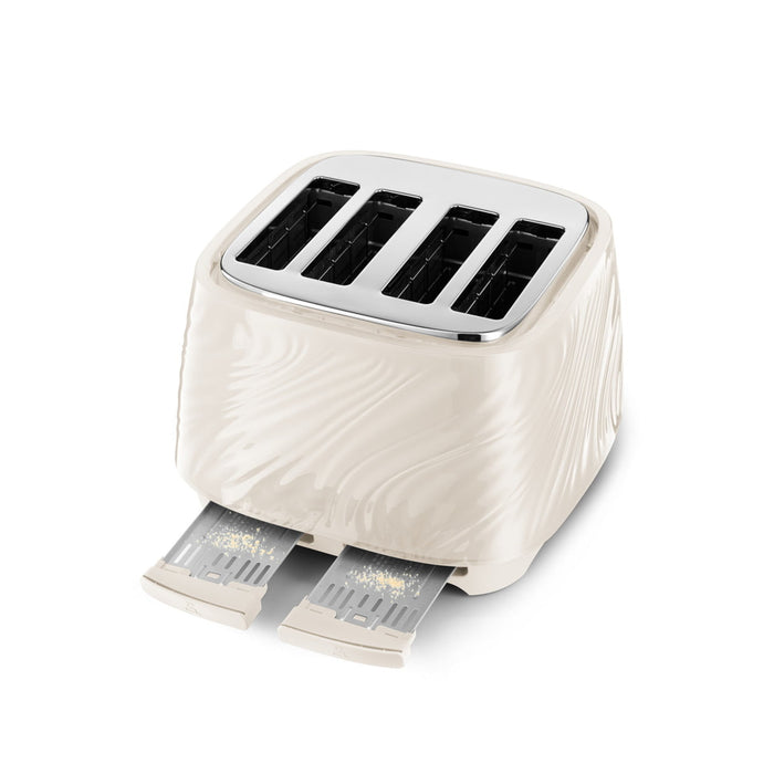 De’Longhi Ballerina Seta 4-Slice Toaster – Cream – view 3